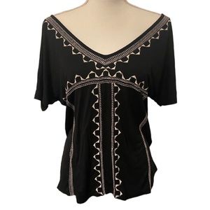 Old Navy stitched v-neck blouse